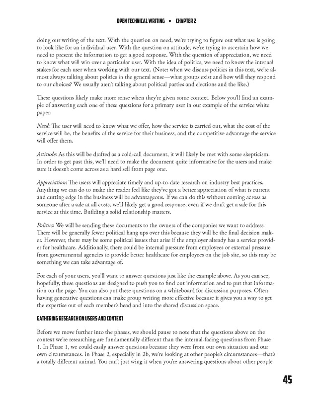 Open Technical Writing - New Page
